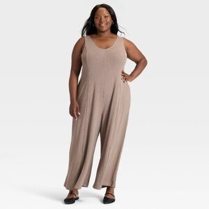 Ava & Viv Women's Beige Jumpsuit